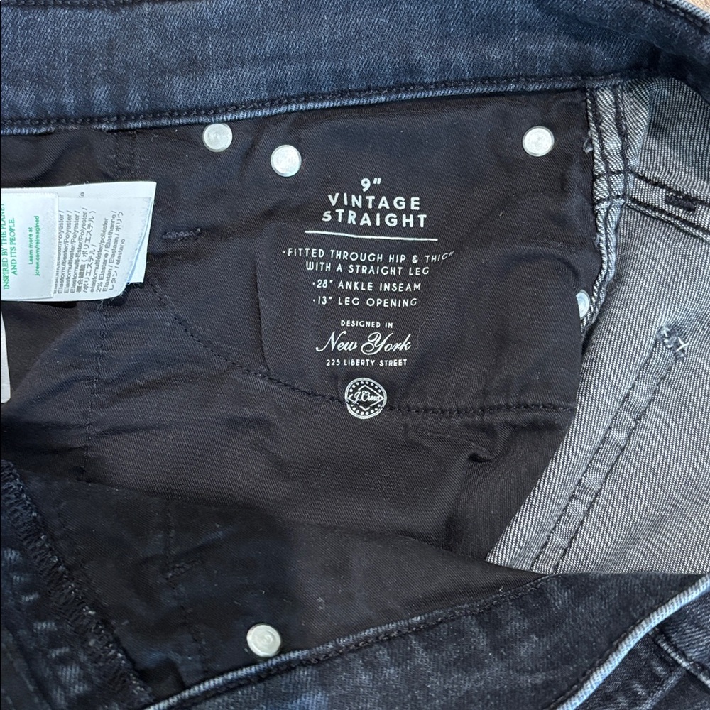 J Crew Vintage Slim Straight Jeans | 29 | Charcoal Wash | Contemporary | Midrise - Picture 3 of 9